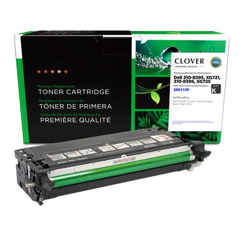 Clover Technologies Group, LLC Remanufactured High Yield Black Toner Cartridge (Alternative for Dell 310-8395 XG721 310-8396 XG725) (8000 Yield)