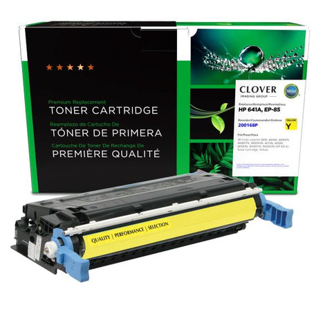 Clover Technologies Group, LLC Remanufactured Yellow Toner Cartridge (Alternative for HP C9722A 641A) (8000 Yield)