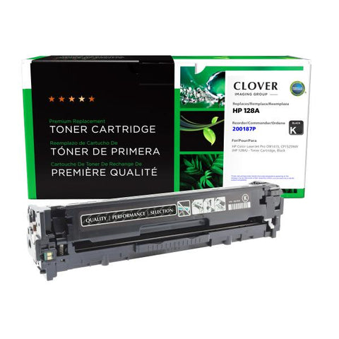 Clover Technologies Group, LLC Remanufactured Black Toner Cartridge (Alternative for HP CE320A 128A) (2000 Yield)