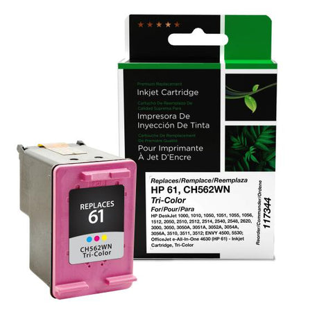 Clover Technologies Group, LLC Remanufactured Tri-Color Ink Cartridge (Alternative for HP CH562WN 61) (165 Yield)