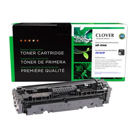 Clover Technologies Group, LLC Clover Imaging Remanufactured Black Toner Cartridge (New Chip) for HP 414A (W2020A)