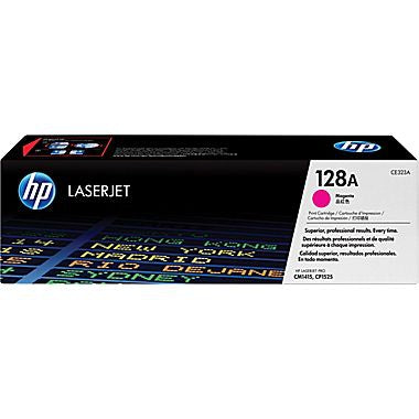 HP 128A (CE323A) Magenta Original LaserJet Toner Cartridge (1300 Yield)