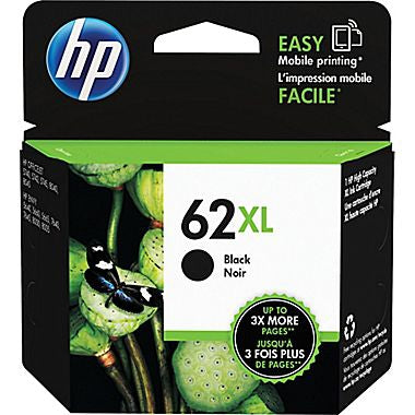 HP 62XL (C2P05AN) High Yield Black Original Ink Cartridge (600 Yield)