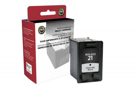 Clover Technologies Group, LLC Remanufactured Black Ink Cartridge for HP C9351AN (HP 21)