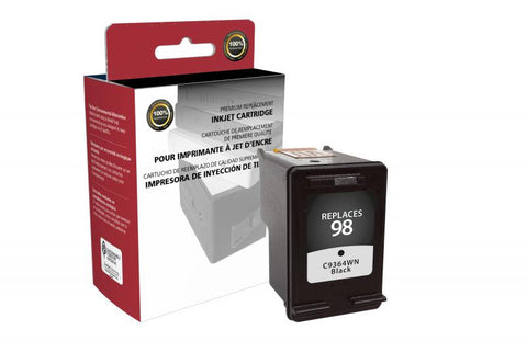 Clover Technologies Group, LLC Remanufactured Black Ink Cartridge for HP C9364WN (HP 98)