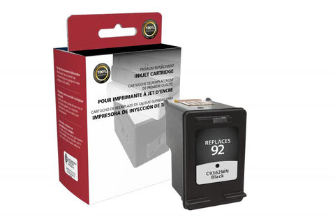 Clover Technologies Group, LLC Remanufactured Black Ink Cartridge for HP C9362WN (HP 92)