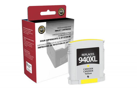 Clover Technologies Group, LLC Remanufactured High Yield Yellow Ink Cartridge for HP C4909AN (HP 940XL)