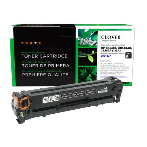 Clover Technologies Group, LLC Remanufactured Black Toner Cartridge (Alternative for HP CB540A 125A) (2200 Yield)