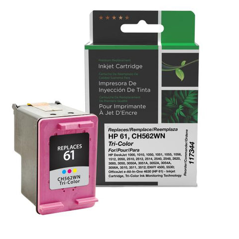 Clover Technologies Group, LLC Remanufactured Tri-Color Ink Cartridge (Alternative for HP CH562WN 61) (165 Yield)