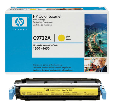 HP 641A (C9722A) Yellow Original LaserJet Toner Cartridge (8000 Yield)