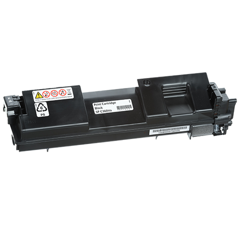 Ricoh SP C360HA Black Toner Cartridge (7,000 Yield)